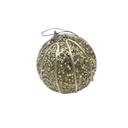 Bola navideña 8cm con diseño, en bolsa, varios colores