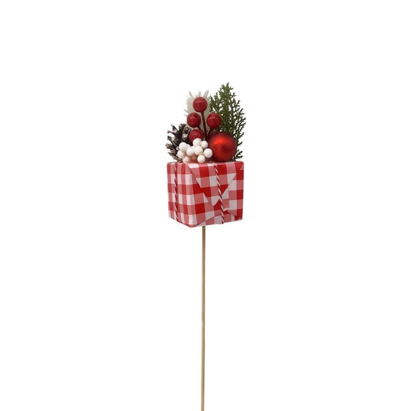 [HN0675] Adorno pincho, tutor varios diseños navideños