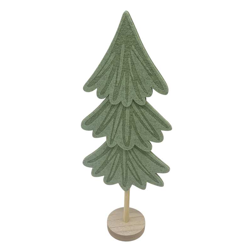 Adorno árbol navideño para mesa, de fieltro