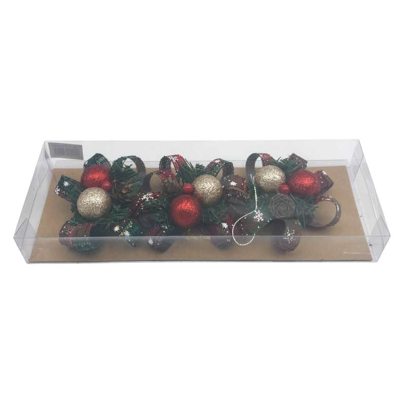 Adorno navideño, x3, en caja de mica