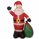 Muñeco inflable Papá Noel con bomba 0,8A, en caja