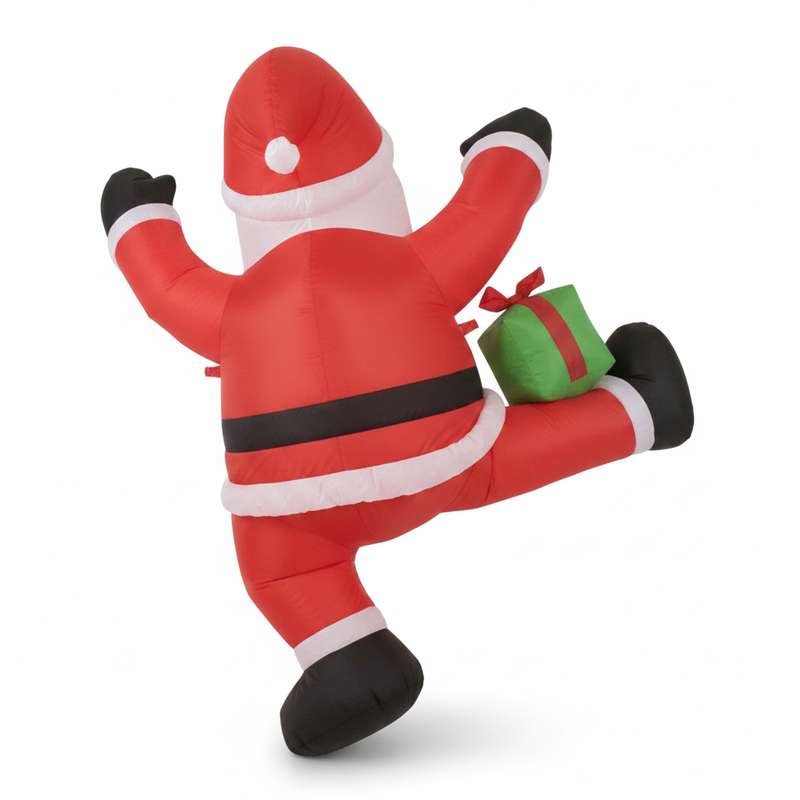 [HN0780] Muñeco inflable Papá Noel escalador,  con bomba 0,8A, para ventana o pared, en caja