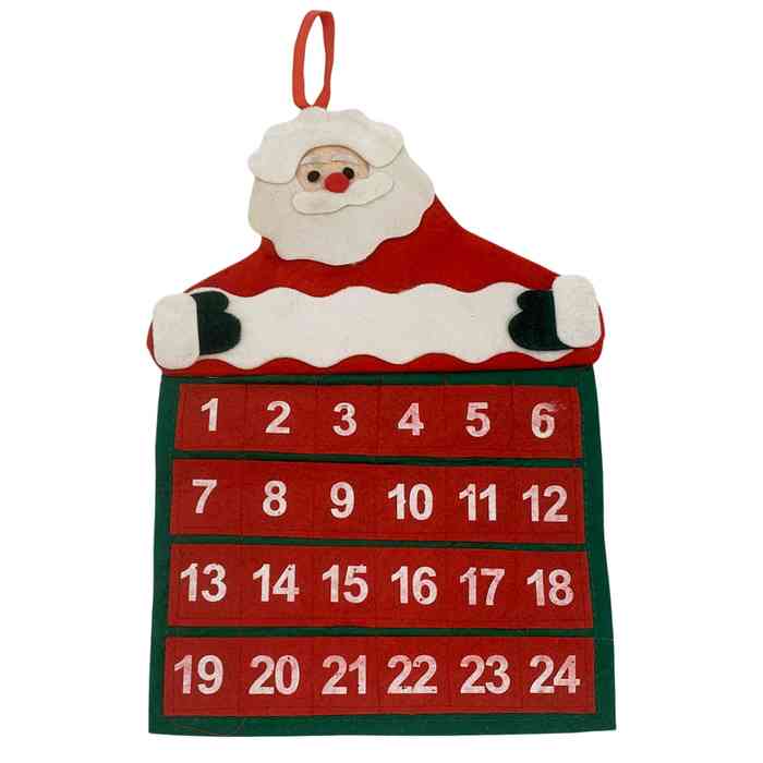 [HN0782] Calendario de adviento, de fieltro