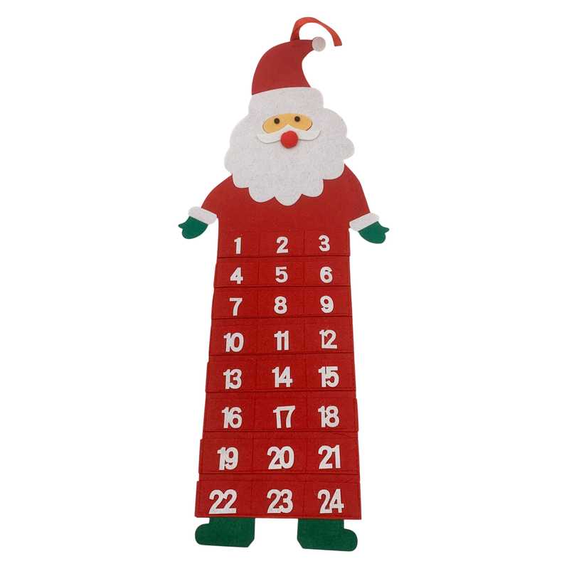 [HN0783] Calendario de adviento, de fieltro