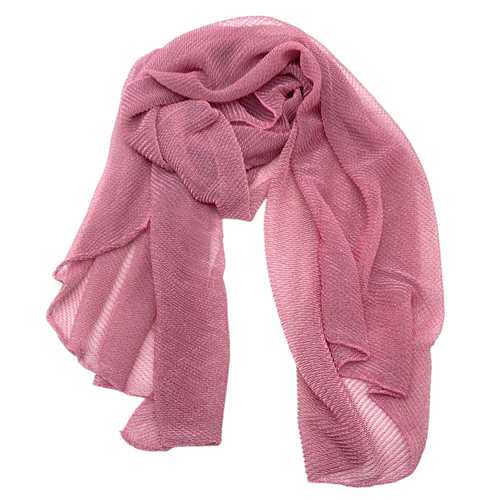 [HP1045] Pañuelo pashmina lisa con brillo, en bolsa, varios colores