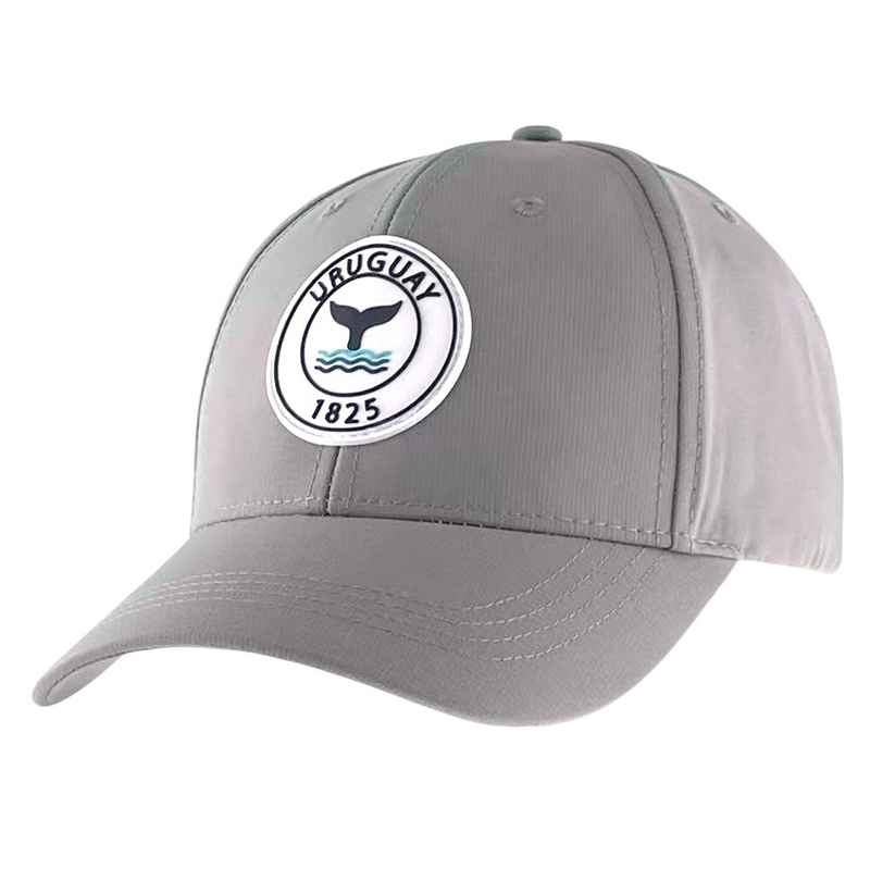 [HP1053B] Gorro con visera, Uruguay aplique de goma ballena GRIS, Armoric