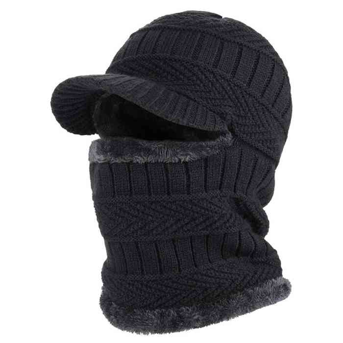 [HV0866] Gorro de adulto, pasamontañas, con visera, forrado, varios colores