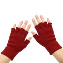 Guantes de adulto, tejidos, sin dedos, varios colores