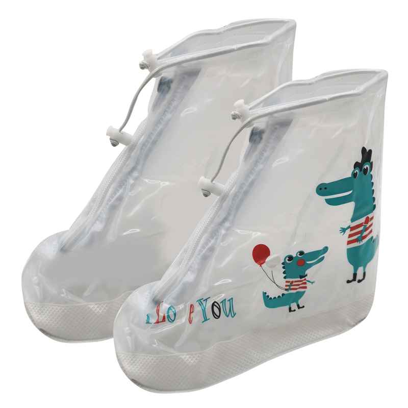 [HV1028A] Protector cubre zapatos 20cm largo de PVC con cierre, en bolsa varios diseños