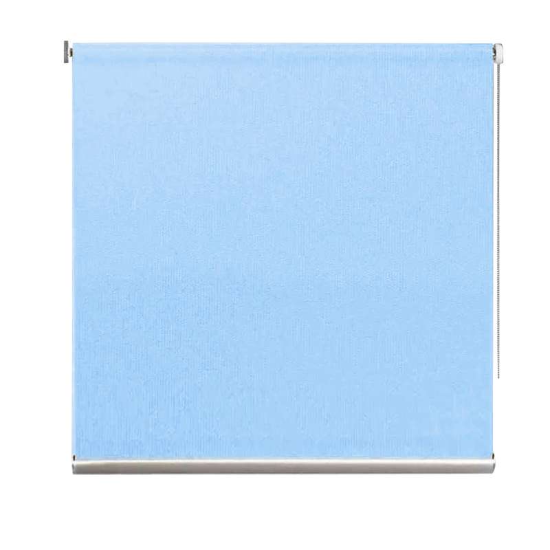 [HV1070CL] Cortina enrollable 90x200, CELESTE en caja de PVC