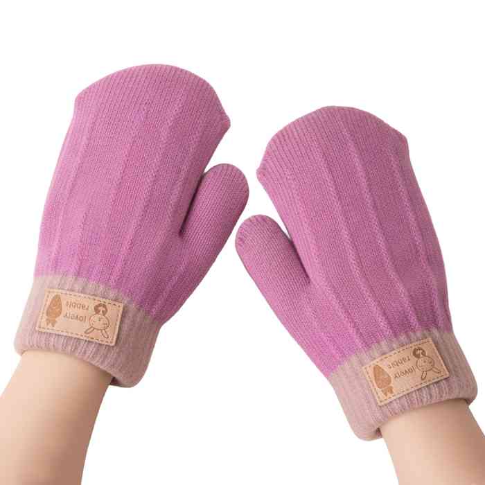 Guantes infantiles mitones, tejidos, varios colores, en bolsa