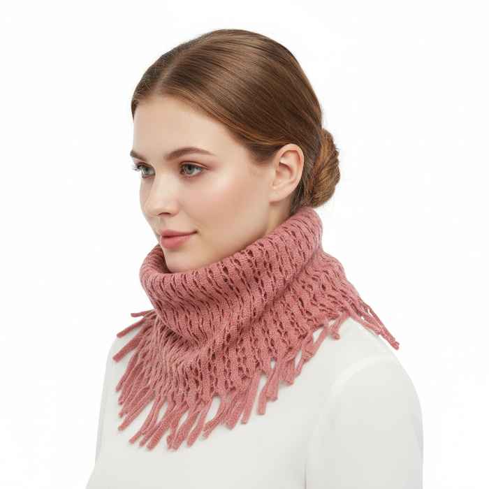 Bufanda de adulto cerrada tejida, varios colores