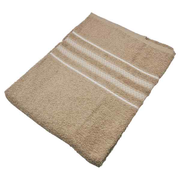 Toalla de baño, 100% algodón, 65x130cm, 280g, beige, Berlina by Teka
