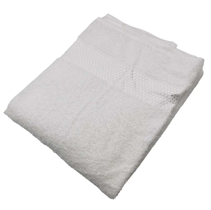 [HV1233A] Toalla de baño, 100% algodón, 70x130cm, 360g, blanco, Berlina by Teka