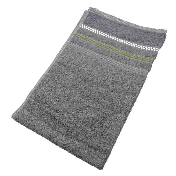 Toalla de mano, 100% algodón, 45x75cm, 450g, gris, Berlina by Teka