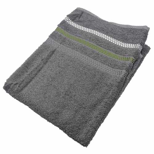 Toalla de baño, 100% algodón, 70x140cm, 450g, gris, Berlina by Teka
