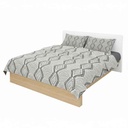 Sábanas Queen size Berlina by Teka, con diseño, 158x198x30 240x250 50x70cm, set de 4 piezas 100% algodón, 120 hilos, en sobre de PVC