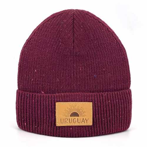 [HV1255A] Gorro de adulto tejido, URUGUAY, jazpeado, Armoric