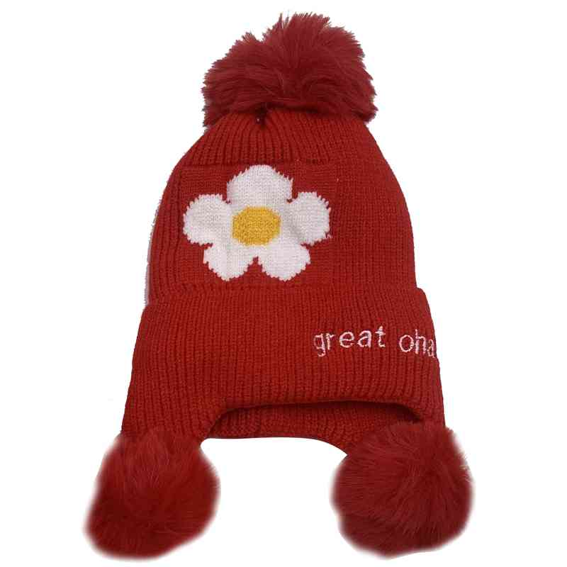[HV1289] Gorro infantil, tejido forrado con orejeras, varios colores