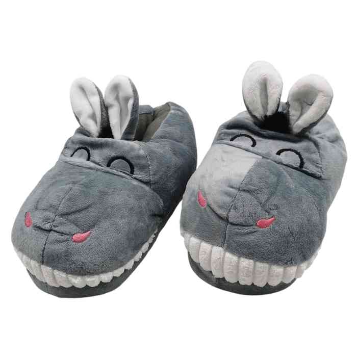 [HV1333] Pantuflas infantiles, 30-31, talle único, diseño burro