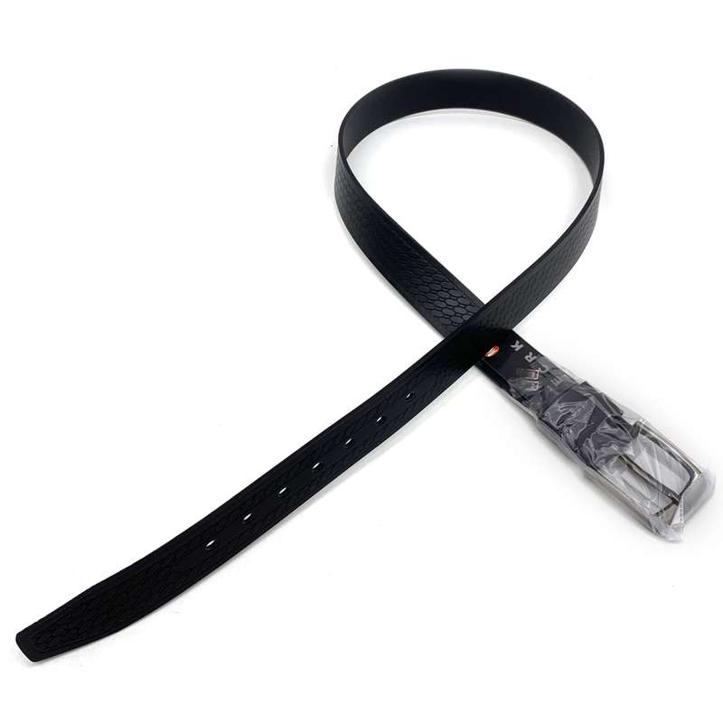 [HW1041] Cinturón de PU para caballero, hebilla de metal, 2 colores, en bolsa