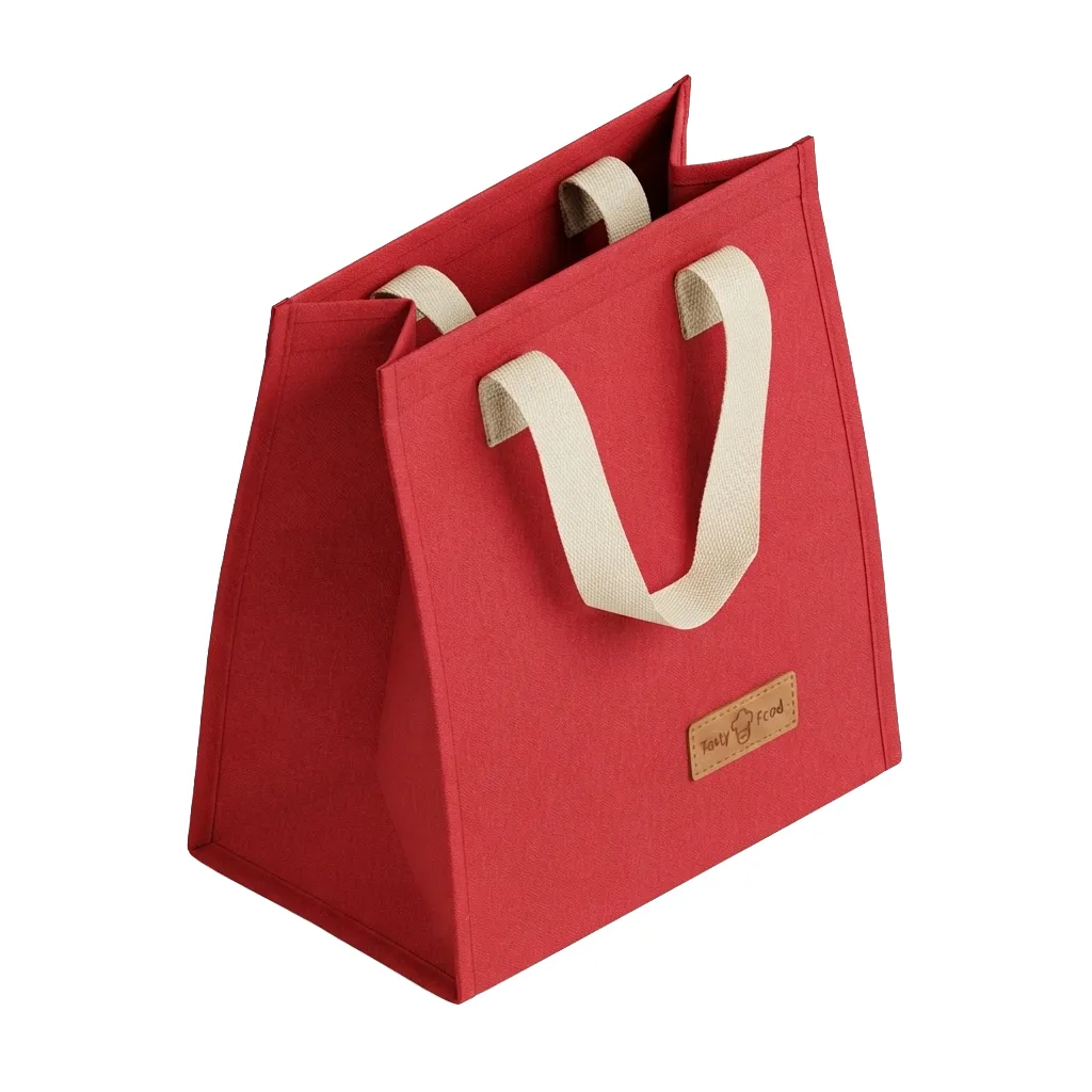 [HW1062] Bolsa lunchera de tela, aislante térmico, 2 colores
