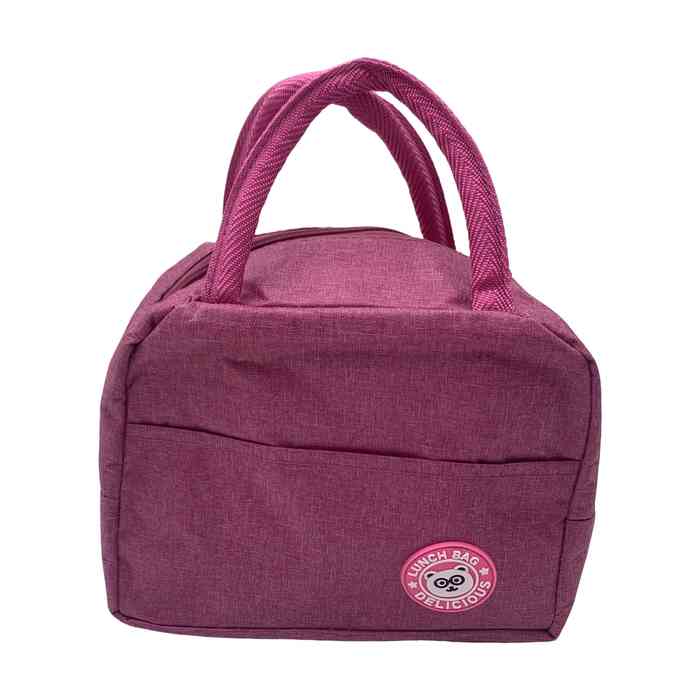 [HW1133] Bolsa lunchera de tela, aislante térmico, con cierre, varios colores