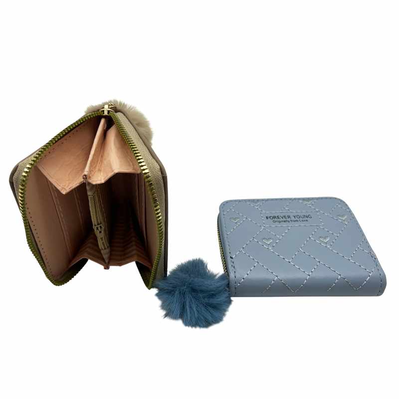 [HW1216] Billetera de dama de PU, varias reparticiones, varios colores