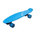 Skate de plástico penny AZUL, ruedas de PVC anchas, trucks de metal