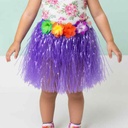 Disfraz pollera hawaiana, en bolsa varios colores