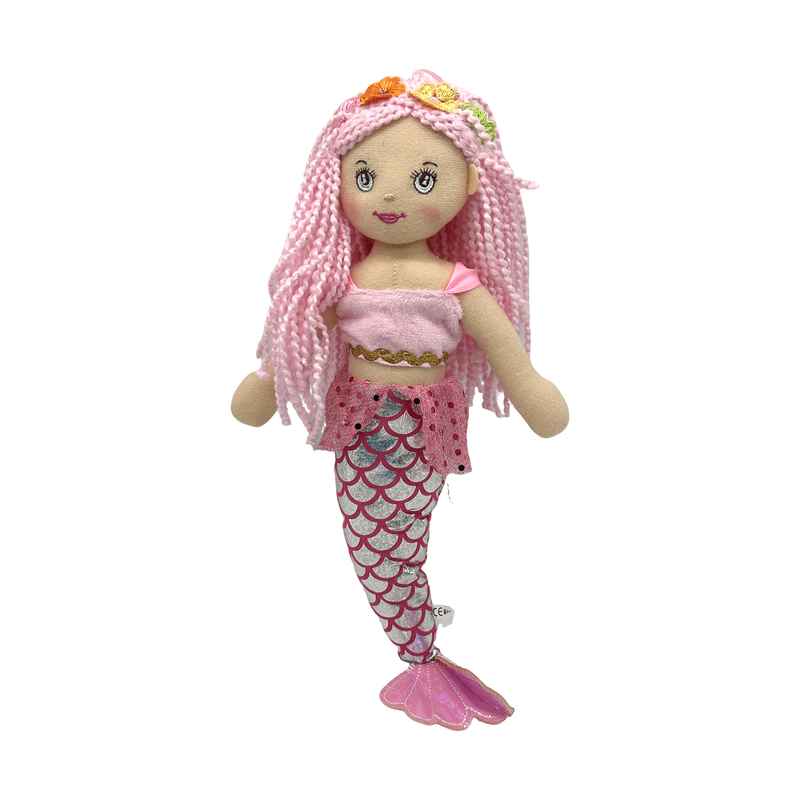 [JA2398] Muñeca de trapo sirena 40cm, en bolsa varios colores