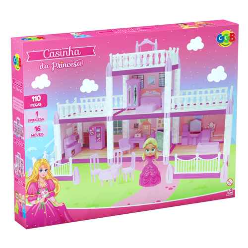 [JA2424] Casa de princesa, 110 piezas, 1 princesa en caja