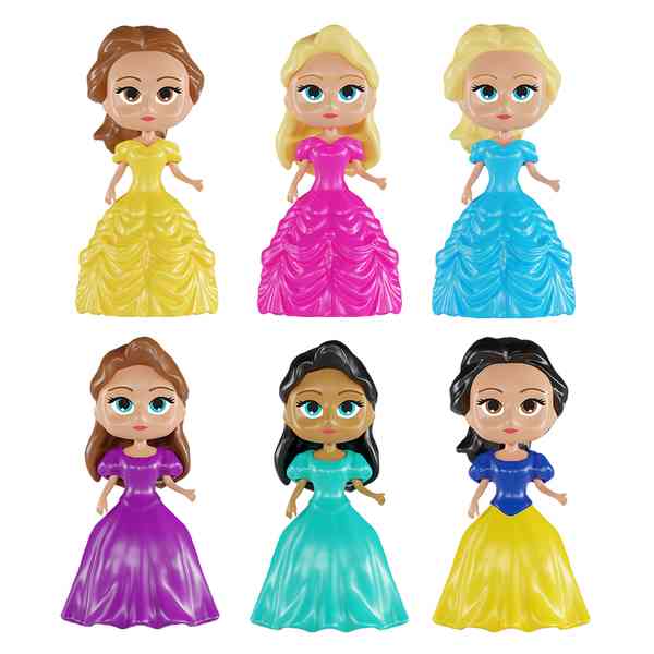 [JA2427] Muñeca princesa para armar en caja, 6 diseños
