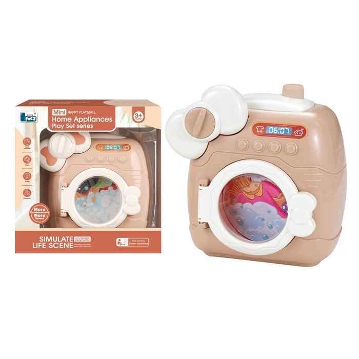 Electrodoméstico lavarropas de plástico, en caja