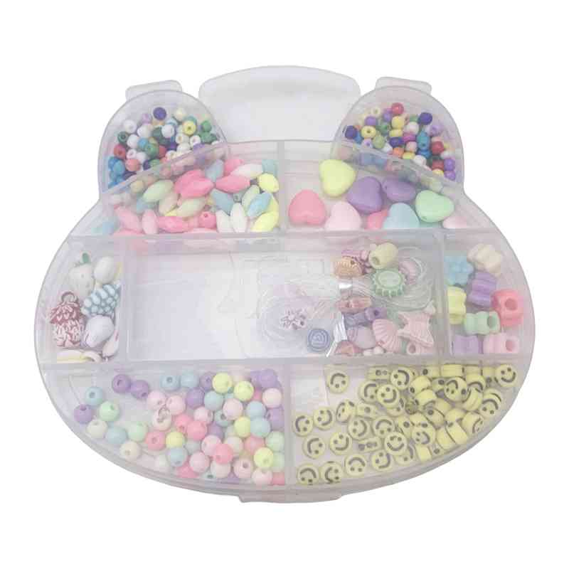 [JA2532] Cuentas para armar pulseras y collares, en caja de plástico