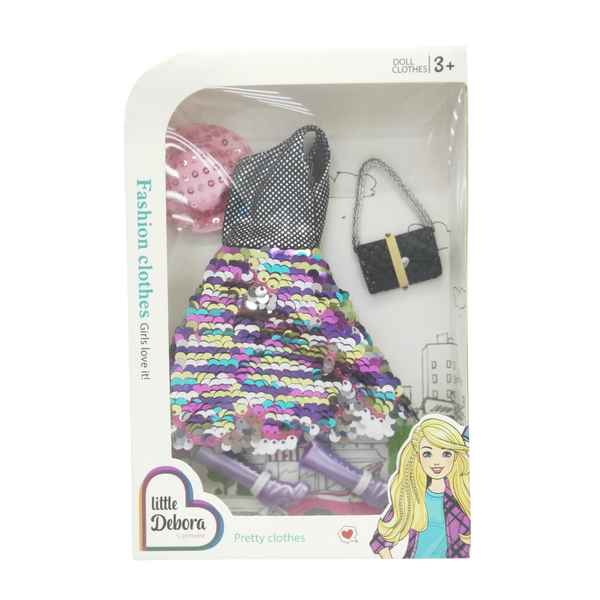 Ropa para muñecas con accesorios, en caja
