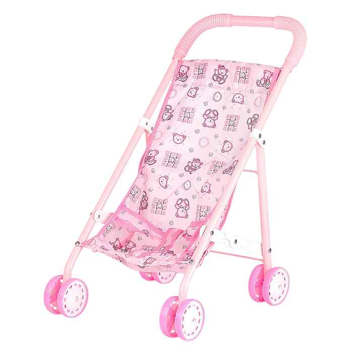 Coche para muñeca, de metal con mesa, en bolsa