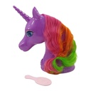 Caballo unicornio cabeza para peinar, con cepillo en caja