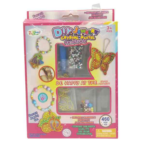 [JA2582] Cuentas para armar pulseras y collares, con cuentas diamantes para colorear dijes en caja