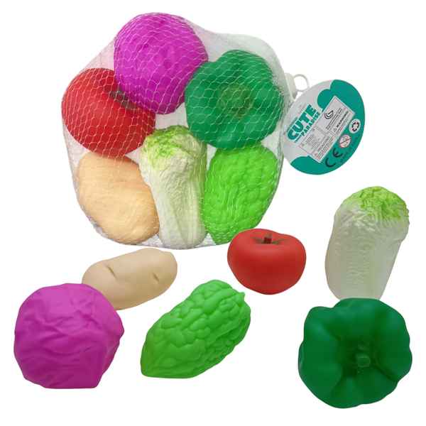 Vegetales de goma, con chifle x6, en red