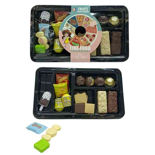 Set de cocina, 20 piezas comida, en caja