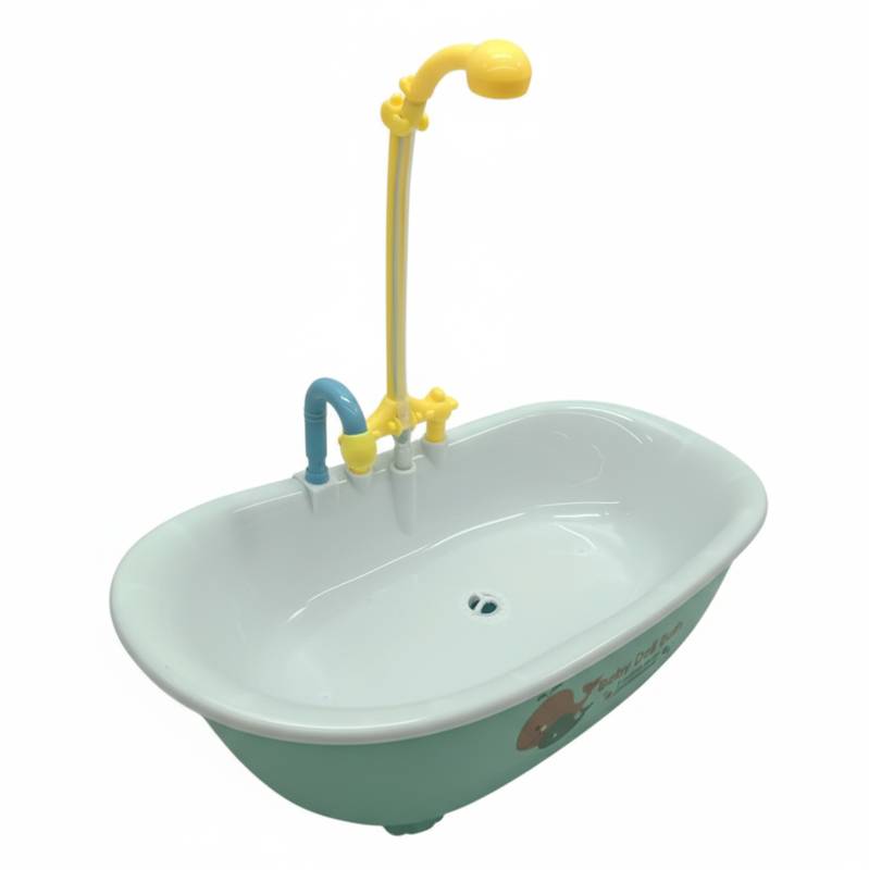 [JA2608] Bañito para muñeca, circula el agua, 3AA en caja, 2 colores