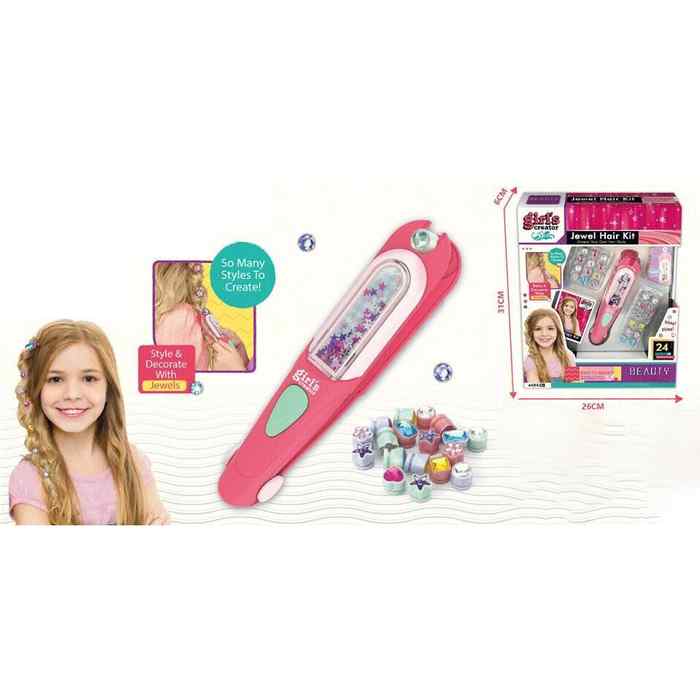 [JA2667] Cuentas para decorar el pelo, con aplicador, en caja