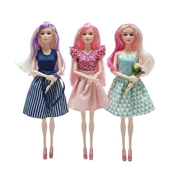 Muñeca articulada x3, en caja