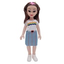 Muñeca cuerpo de plástico cara de goma, varios colores en bolsa