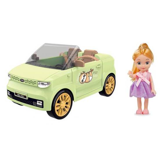 [JA2693] Muñeca con vehículo, en caja