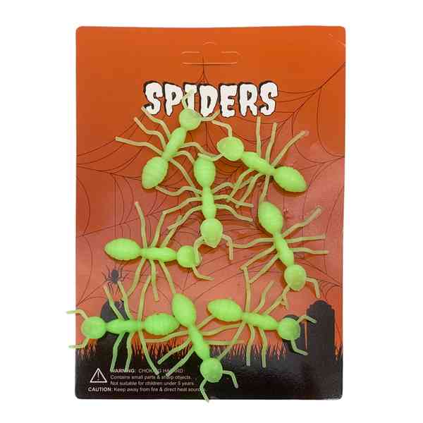 Animales hormiga de plástico x8, fluorescentes