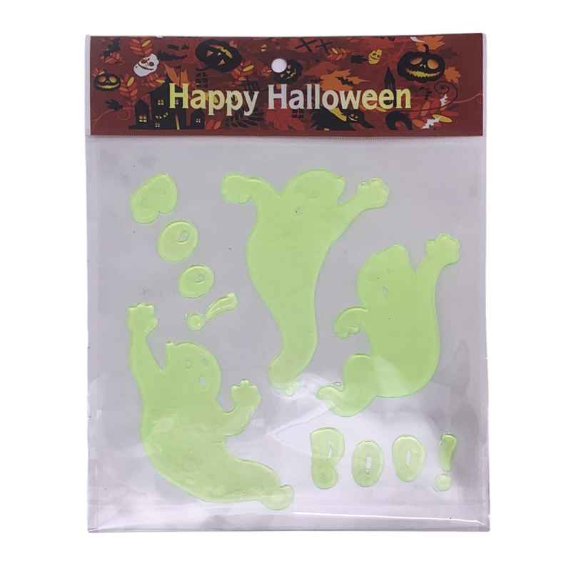 Adorno fluorescente de gel autoadhesivo, para vidrio en bolsa varios diseños