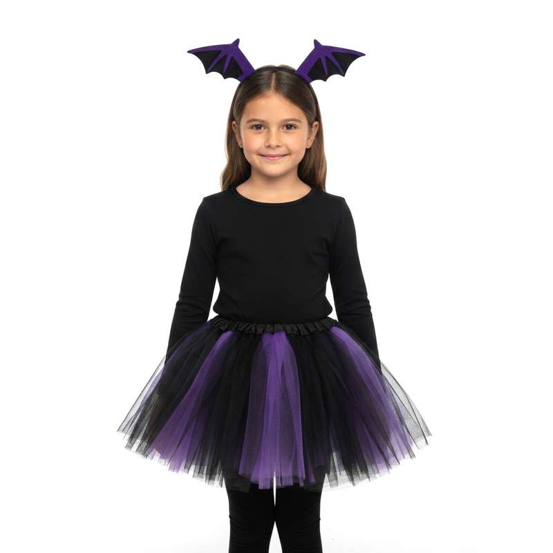 Disfraz pollera y tiara para halloween, en bolsa