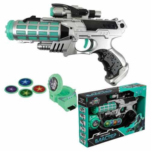 [JO5332] Pistola lanza dardos x4 con luz y sonido, 3AA en caja
